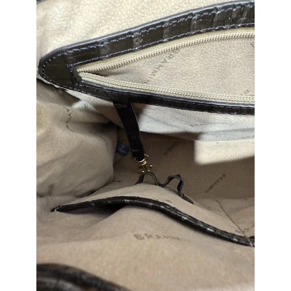 BRAHMIN Anywhere‎ Convertible Satchel Ironwood Melbourne Leather Handbag